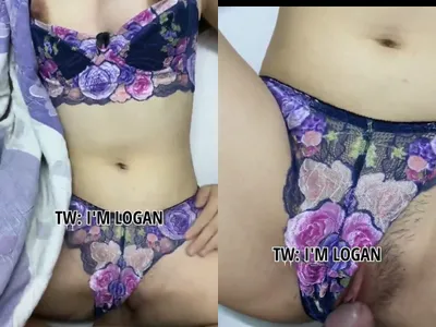 Trả bài em eny vú đẹp trong bộ đồ lót tím mới tặng